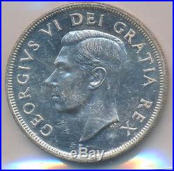 Canada Dollar 1948 ICCS MS-62 The Key date of Canada Silver Dollars