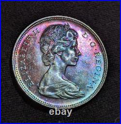 Canada Dollar, $1, 1966, KM #64.1, 80% Silver, Toned