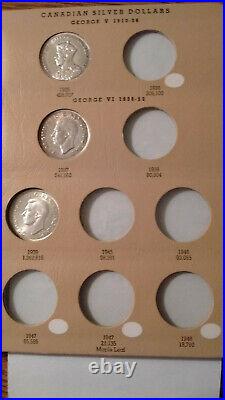 Canada Dollars Partial Set 1935-1976 Toned 27 Unc Bu P/l Dollars Silver & Clad