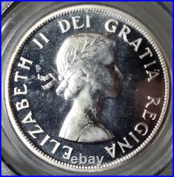 Canada Elizabeth II Silver Dollar 1956 Pcgs Pl 66
