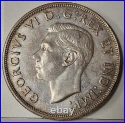 Canada George VI Silver Dollar 1947 Ef