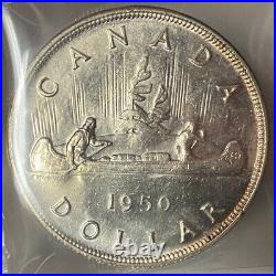 Canada George VI Silver Dollar 1950 Arnprior Iccs Ms63