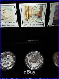 Canada Group of Seven/7 Silver Coin Collection with Wooden Case Stormy Weather