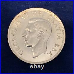 Canada King George VI 1949 Silver Dollar Coin Choice Uncirculated