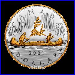 Canada Limited Edition Coin, 1 Kilogram Silver, VOYAGEUR DOLLAR, 2021