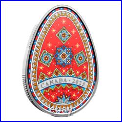 Canada Pysanka Pure Silver Coin $20 Dollars, Tradition of Ukraine, UNC 2025