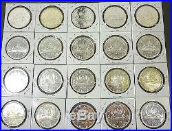 Canada Roll (20 Coins) Superb Gem Bu 1966 Silver Dollars