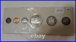 Canada Silver 1960 Mint 6 Piece Proof PL Set In Original Cardboard Holder Unc