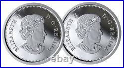 Canada Silver 25 cents, Colored Caribou, UNC, 2019, 2020