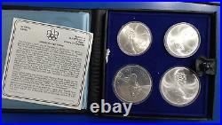 Canada Silver Coin 1976 Montreal Olympic Games 4 Coin Set #ac