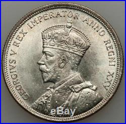 Canada Silver Dollar 1935, Silver Jubilee, Lustrous Brilliant Uncirculated