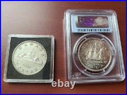 Canada Silver Dollar 1946 And 1949 MS63