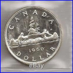 Canada Silver Dollar 1960 Heavy Cameo Pl 66