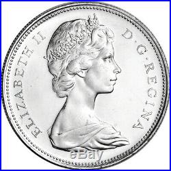 Canada Silver Dollar $1 0.6 oz 100 BU PL Coins in 5 Rolls Tubes Random Date