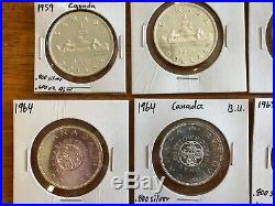 Canada Silver Dollars Mixed Lot of 10