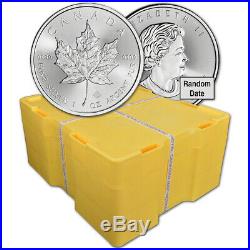 Canada Silver Maple Leaf (1 oz) $5 Random Date 500 BU Coin Sealed Monster Box