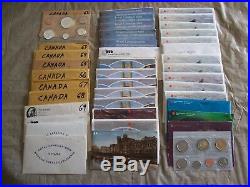 Canada Uncirculated Mint Sets (39 Sets) 1962 2002 (some Silver)