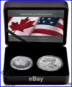 Canada & United States 2019 Pride of Two Nations Limited Edition Two-Coin Set