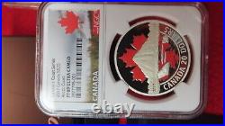 Canada's Coast $20 Dollar 9999 Silver Coin Colorized Arctic Coast 2017 NGC PF69