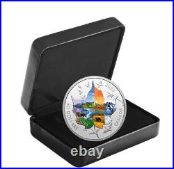 Canadian Collage Four Seasons 3 oz. Pure Silver Coin (2023)