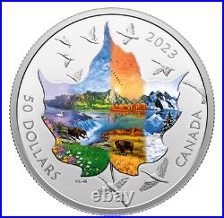 Canadian Collage Four Seasons 3 oz. Pure Silver Coin (2023)