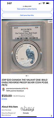 Cheapest? 2019 $20 Canada The Valiant One Bald Eagle Silver Coin Anacs