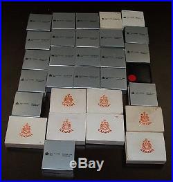 Collection of 30 Canada 50% Silver Dollars 1971-1986 SP/PL and Proof Coins