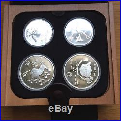 Complete 28-Coin Set of 1976 Canada Olympic Silver Proof Coins in 7 Deluxe Cases