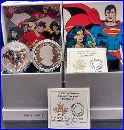 DC COMICS ORIGINALS THE TRINITY $20 2016 1OZ Pure Silver Proof Coin Canada