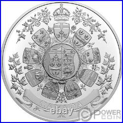 HERALDIC DESIGN Archival Treasures 100th Anniv 1 Kg Silver Coin 250$ Canada 2021