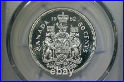 INDEPENDENCE DAY SALE-1962 PCGS PL66DCAM Canada 50c 80% Ag. KM#56