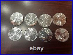 Lot (8) 2017 Canada $5 Dollar 1oz. 9999 Silver BU Toning LYNX Predator Series Lot (8) 2017 Canada $5 Dollar 1oz. 9999 Silver BU Toning LYNX Predator Series