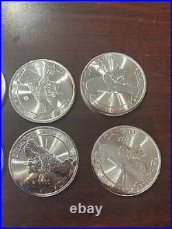 Lot (8) 2017 Canada $5 Dollar 1oz. 9999 Silver BU Toning LYNX Predator Series Lot (8) 2017 Canada $5 Dollar 1oz. 9999 Silver BU Toning LYNX Predator Series