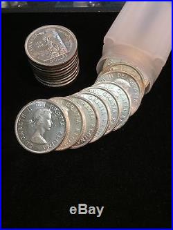 Lot Of (10) 1963 Canada Silver Dollars Brilliant Uncirculated No Reserve