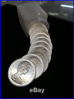 Lot Of (10) 1965 Canada Silver Dollars Brilliant Uncirculated No Reserve