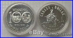 Lot Of 18 Canada Silver Dollar Coins Every Year 1974-1991 #coinsofcanada