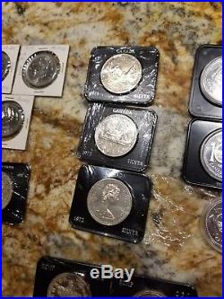 Lot Of 31 Canadian Silver Dollars Proof Uncirculated Various Canada