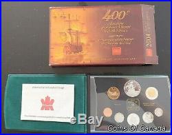 Lot Of 4 Canada Silver Proof Sets 2004 2003 2002 2001 ORIGINAL! #coinsofcanada