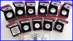 Lot canada silver coins with box and COA