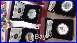 Lot canada silver coins with box and COA