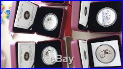 Lot canada silver coins with box and COA