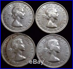 Lot of 10 1958 Canada Silver Dollars Item#2