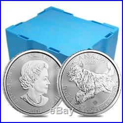 Lot of 10 2018 1 oz Canadian Silver Wolf Predator Series $5 Coin. 9999 Fine