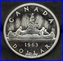 Lot of 20 1963 Canada Prooflike Uncirculated Silver Dollars