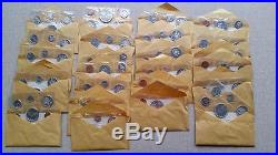 Lot of 25 Canadian Silver Proof like Sets Clean Envelopes 1965