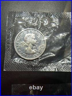 Lot of 4 BU Canada Silver Dollars, 1967 And 3 1963s, All BU In Package