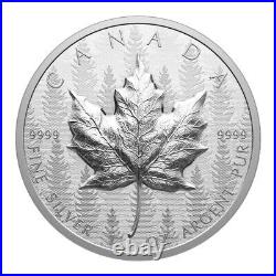 MAPLE LEAF Ultra High Relief 1 Oz Silver Coin $20 Canada 2024 MAPLE LEAF Ultra High Relief 1 Oz Silver Coin $20 Canada 2024