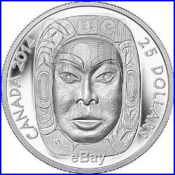 MATRIARCH MOON MASK First Nations Silver Coin 25$ Canada 2014