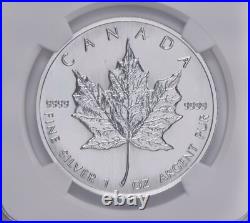 MS69 1998 Canada Silver 5 Dollars Maple Leaf NGC Canada Label MS69 1998 Canada Silver 5 Dollars Maple Leaf NGC Canada Label