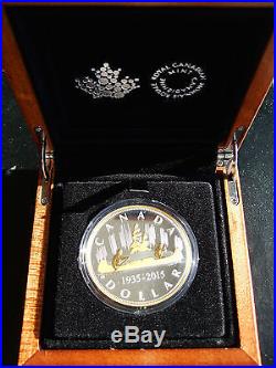 Master Club 2015 Canada 2 oz Silver Renewed Voyageur Coin Gold Plating